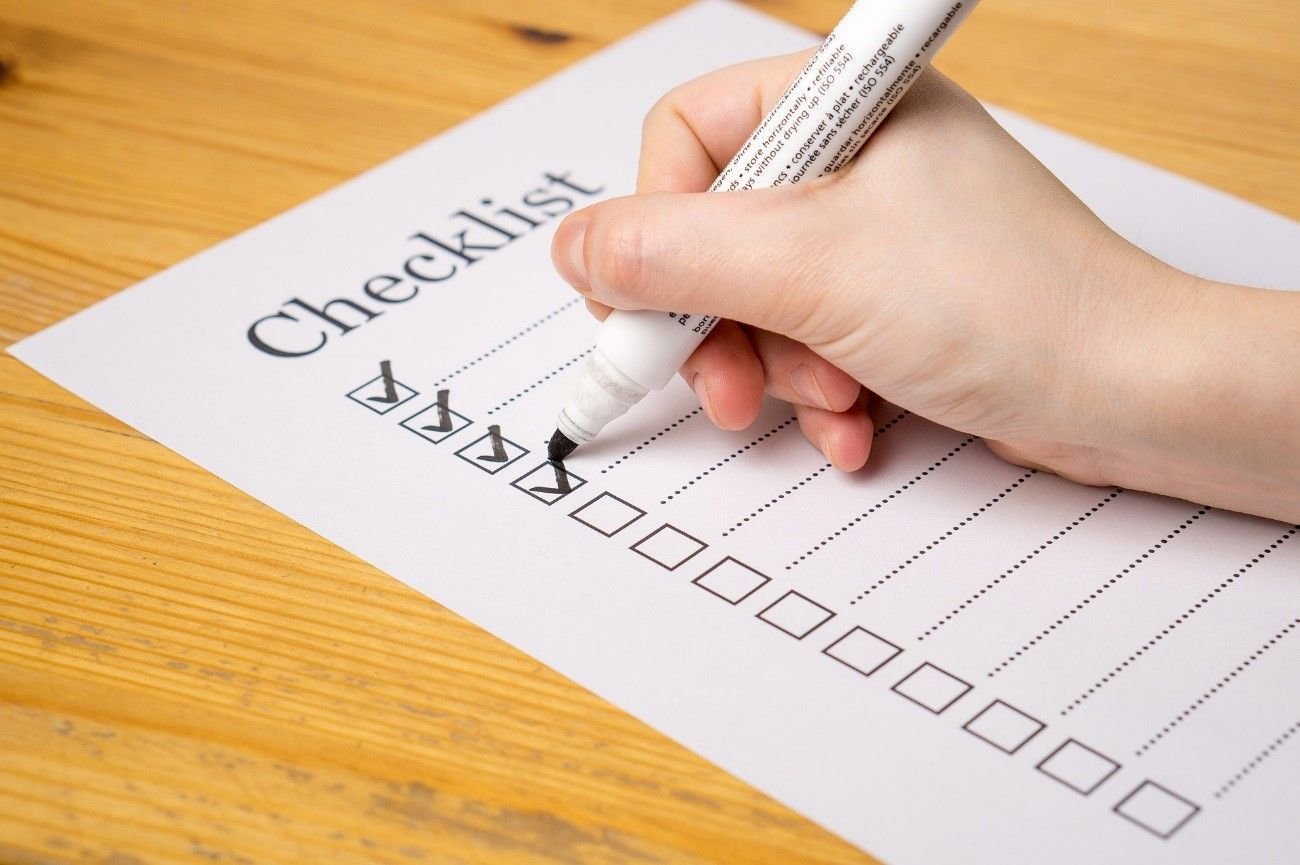 checklist presupuesto anual
